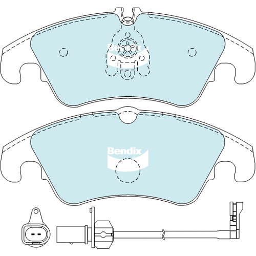 Brake Disc Pad Set  Bendix DB2186 GCT For AUDI A4 A5 A6 A7 Q5 FORD Focus LV