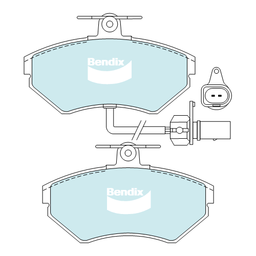 Brake Disc Pad Set  Bendix DB2193 GCT For AUDI A4 8D2 B5 B6 B7 Passat