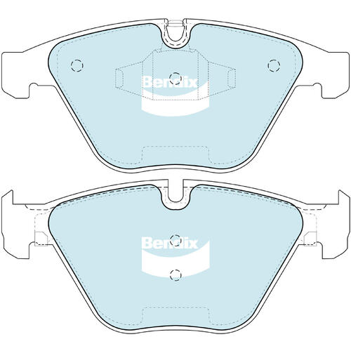 Brake Pads General CT Bendix DB2194GCT for BMW 5 Series E60Sedan 550i 4.8LTP N62B48B N62B48A