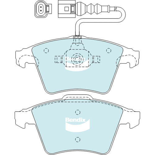 Brake Disc Pad Set  Bendix DB2199 HD For VW Multivan Touareg Transported