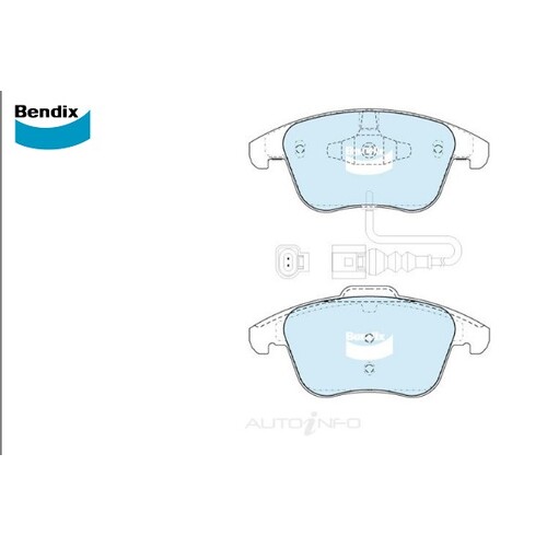 Bendix Front Brake Disc Pads for Volkswagen DB2232-EURO+