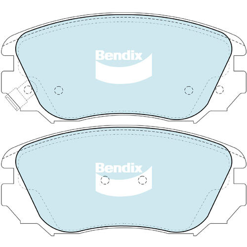 Brake Disc Pad Set  Bendix DB2265 GCT For HOLDEN mALIBU V300 2.0L D 2.4L i