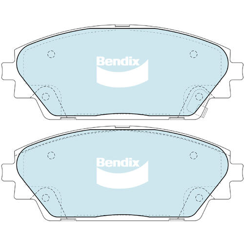 Brake Pads General CT Bendix DB2330GCT for Mazda 3 BM Hatchback (SP25) 2.5LTP PY VPS