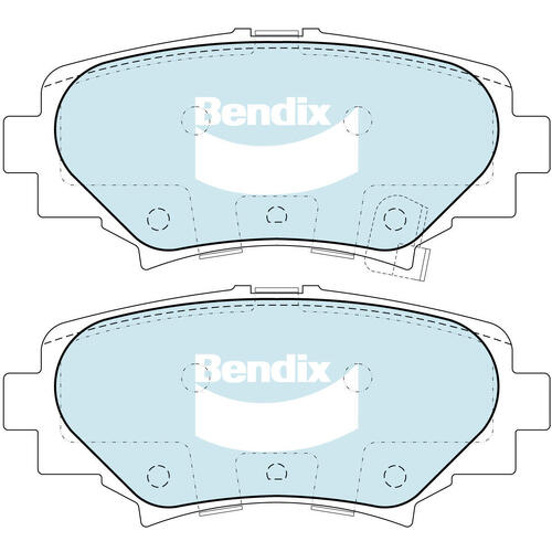 Brake Disc Pad Set  Bendix DB2331 GCT For MAZDA 3 BM BN CX-3 DK FWD