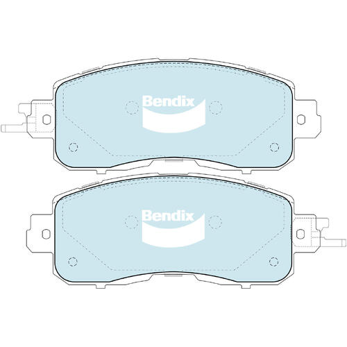 Brake Pads General CT Bendix DB2336GCT for Nissan Altima L33 Sedan 3.5 Ti-S 3.5LTP VQ35DE