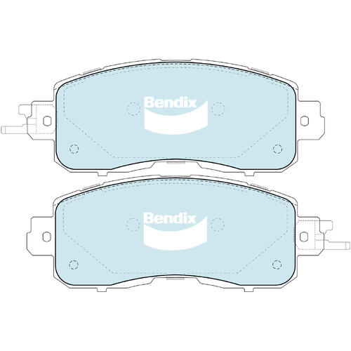 Brake Disc Pad Set  Bendix DB2336 GCT For NISSAN Altima L33