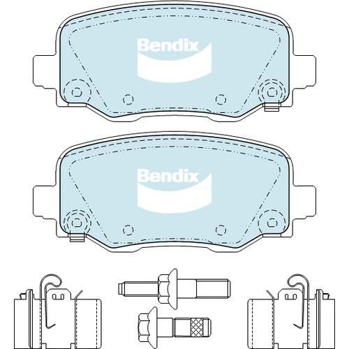 Brake Disc Pad Set  Bendix DB2338 4WD For JEEP Cherokee KL