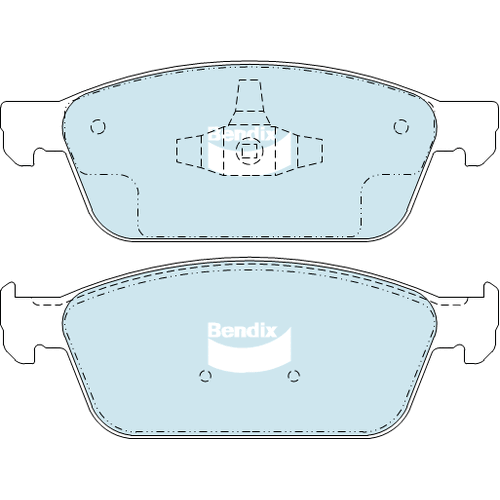 Brake Disc Pad Set  Bendix DB2353 GCT For FORD Focus LW LZ Kuga TF Ecobooster