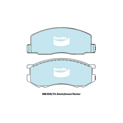 Brake Disc Pad Set Bendix DB306 GCT For Honda City Toyota Liteace Tarago