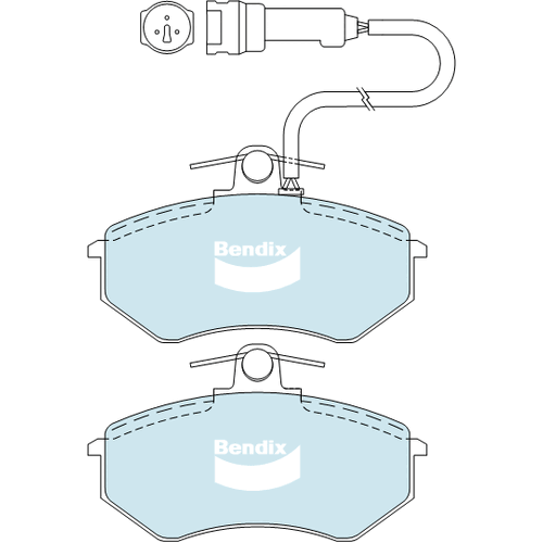 Brake Disc Pad Set  Bendix DB343 GCT For AUDI 100 44Q 4A2 C4 200 80 90 89