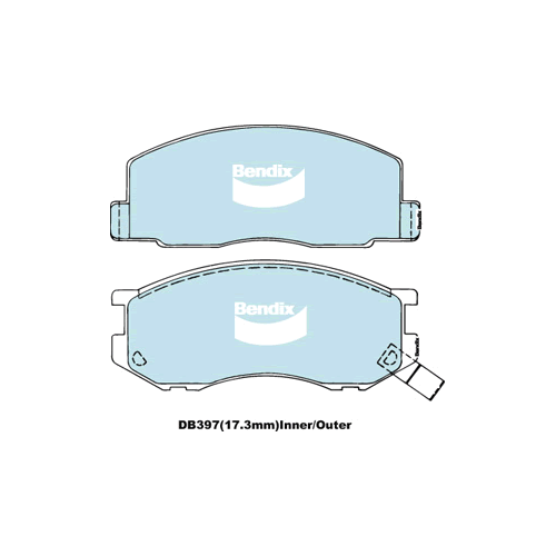 Brake Disc Pad Set Bendix DB397 GCT For Toyota Liteace Tarago Townace