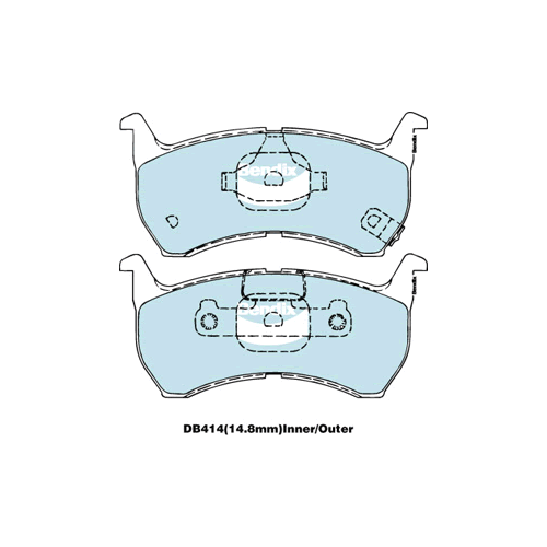 Brake Disc Pad Set  Bendix DB414 GCT For FORD Telstar MAZDA 626 GC Telstar