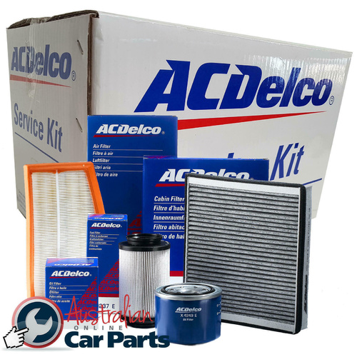 Oil Air Cabin Filters & Spark Plugs Service Kit for Holden Commodore VF V8 6.0l 6.2l