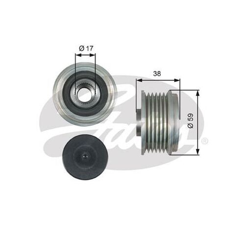 Pulley - Alternator Overrunning Clutch  Gates OAP7121