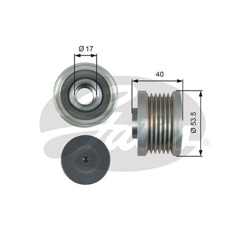 Pulley - Alternator Overrunning Clutch  Gates OAP7122