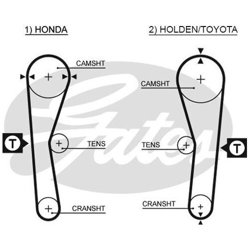 Timing Belt  Gates T036