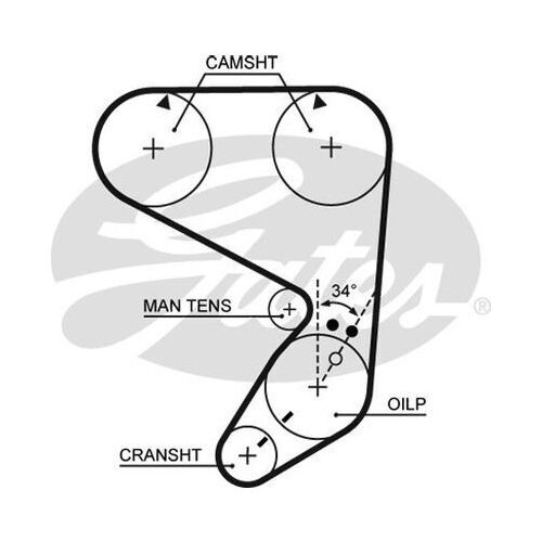 Timing Belt  Gates T068