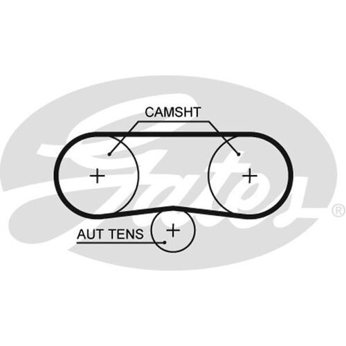 Timing Belt Gates T1072 for Volkswagen Polo 6N2 Hatchback 1.4 Petrol APE,AUA,AHW