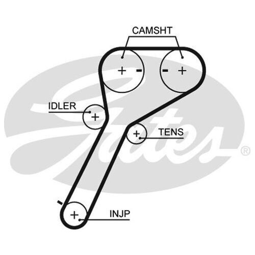 Timing Belt Gates T1601 for Ford Ranger PJ Ute TD 3.0 Diesel WEAT