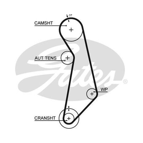 Timing Belt Gates T296 for Volkswagen Golf MK 4 1J 4D HatchbackS,SE 1.6 Petrol AVU