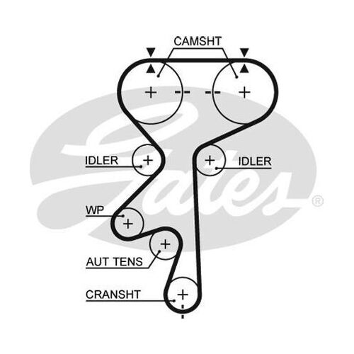 Timing Belt Gates T305 for Holden Captiva CG SUV 2.4 Petrol Z24SED