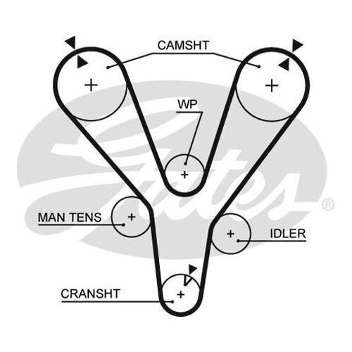 Timing Belt Gates T315 for Kia Sportage KM SUV 4WD 2.7 Petrol G6BA