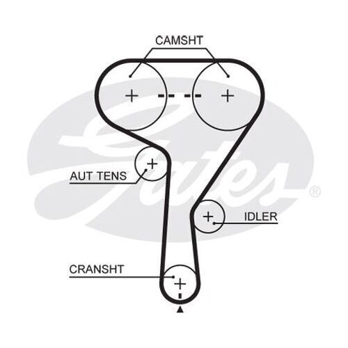 Timing Belt Gates T338 for Holden Cruze JH Sedan SRi 1.6 Petrol A16LET