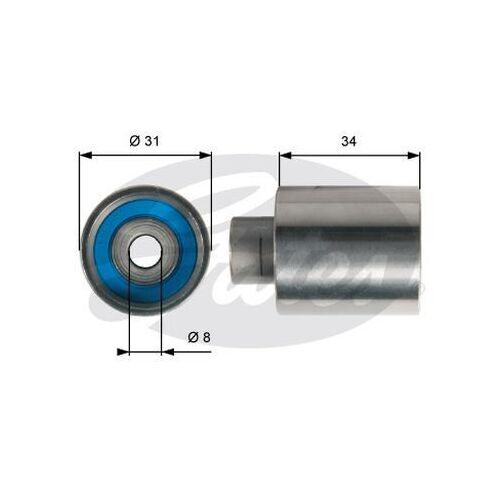 Timing Belt Idler Gates T41239 for Subaru Liberty B13_,BP,BP5 Wagon GT AWD 2.0 Petrol