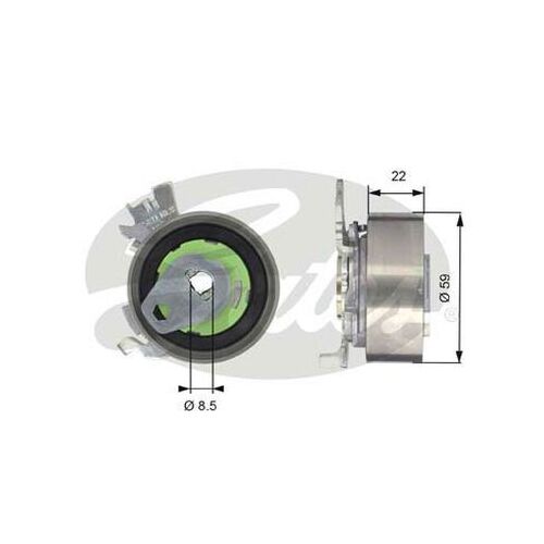 Timing Belt Tensioner Pulley Gates T43060 for Holden Astra TS Hatchback 1.8 Petrol Z18XE