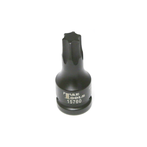 T60 1/2" Drive Torx-r Impact Sockets 60mm Length T&E Tools 15760