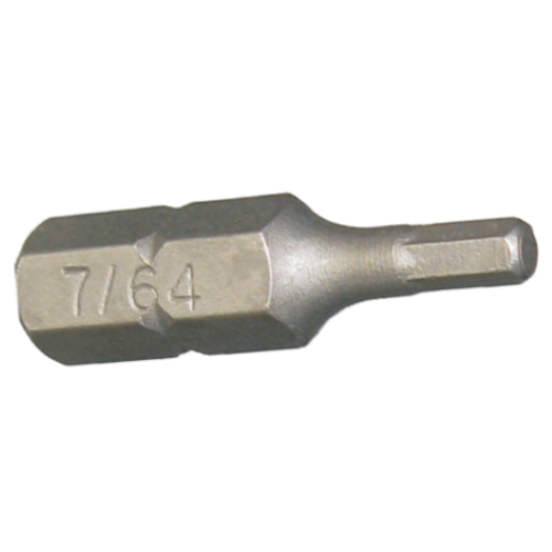 7/64" x 1/4" Hex In-Hex Insert Bit T&E Tools 30652