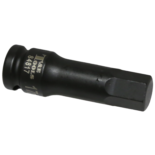 17mm Metric In-Hex Impact Socket 1/2" Drive x 78mm Length T&E Tools 84817