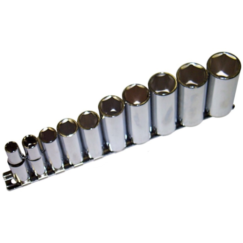 10 Piece 3/8" Drive SAE Deep Sockets (6 Point) T&E Tools 93410