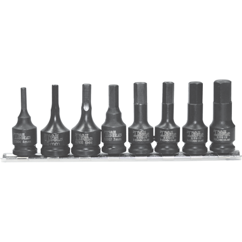 8 Piece SAE In-Hex Impact Sockets T&E Tools 97316