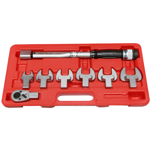 8Pc. Interchangeble Head Torq Wrench Set T&E Tools ATP80F8SET