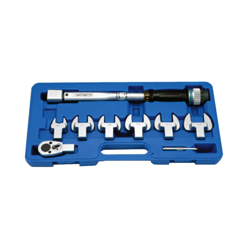 9 Piece Interchangeable Head Torque Wrench Set (15 to 80Nm/10 to 60ft/lbs) T&E Tools ATP80N8SET