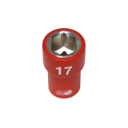 17mm x 3/8"Dr. 6Pt VDE Insulated Socket T&E Tools IS22175