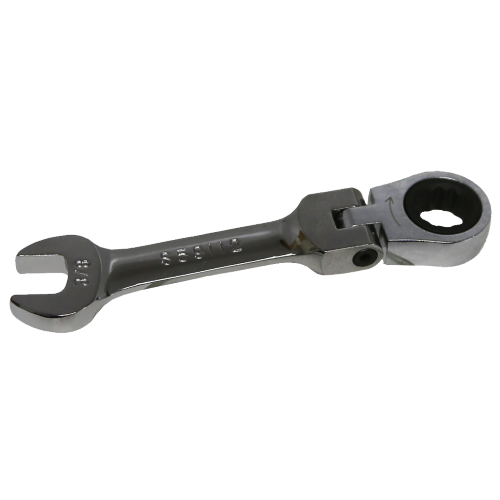 3/8" 12Pt. Stubby Flex-Head Ratchet Wrench T&E Tools S59112