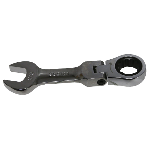 5/8" 12Pt. Stubby Flex-Head Ratchet Wrench T&E Tools S59120