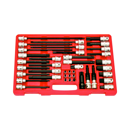 40 Piece Specialty Insert Bit Socket Set T&E Tools TX040