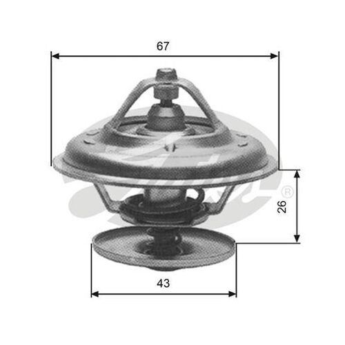 Thermostat Gates TH13380G1 for JEEP Cherokee XJ 1996-2001 2.5L Diesel